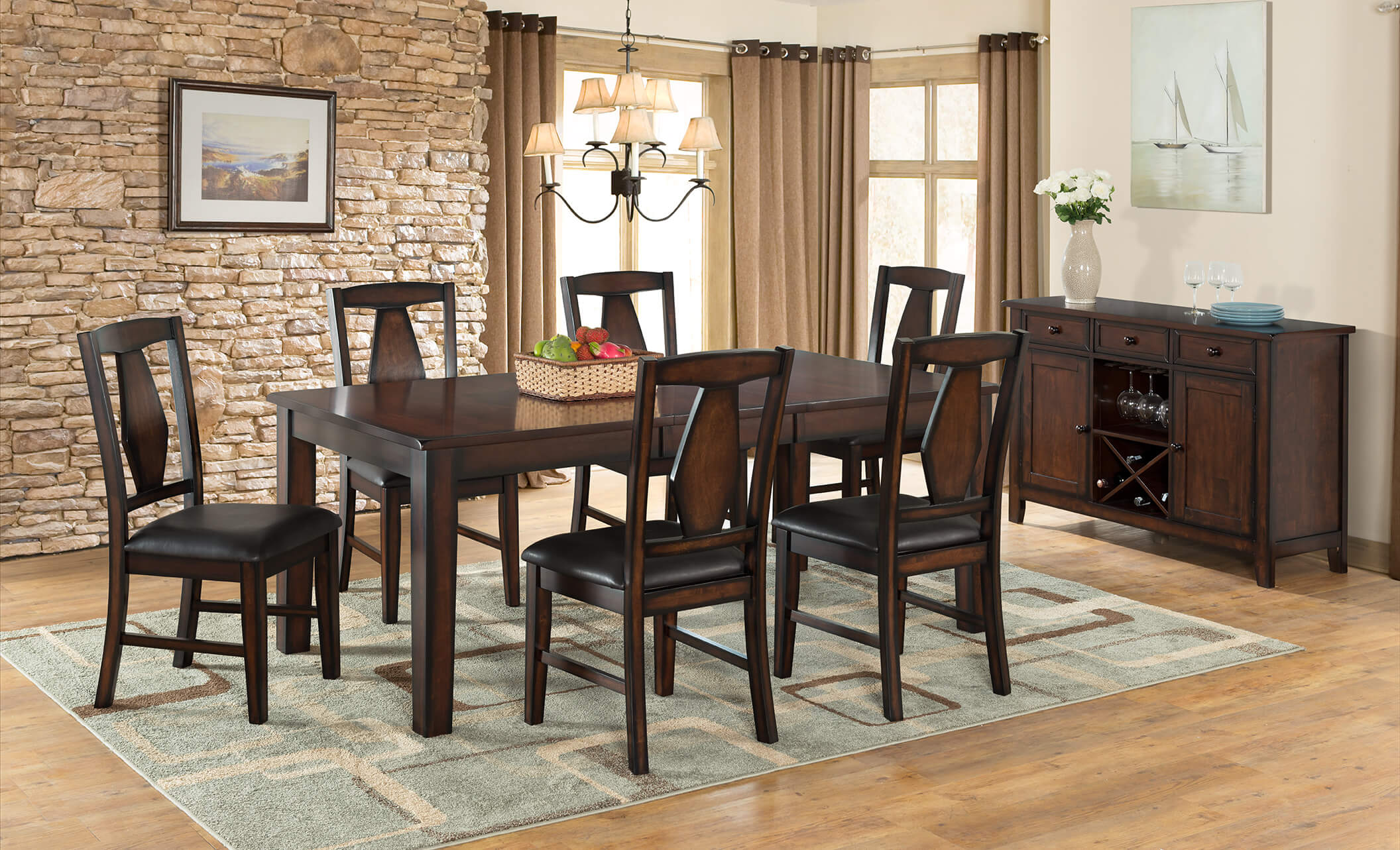 Tuscan Hills 7 Piece Dining Set by Vilo Home - Casa Leaders Inc.