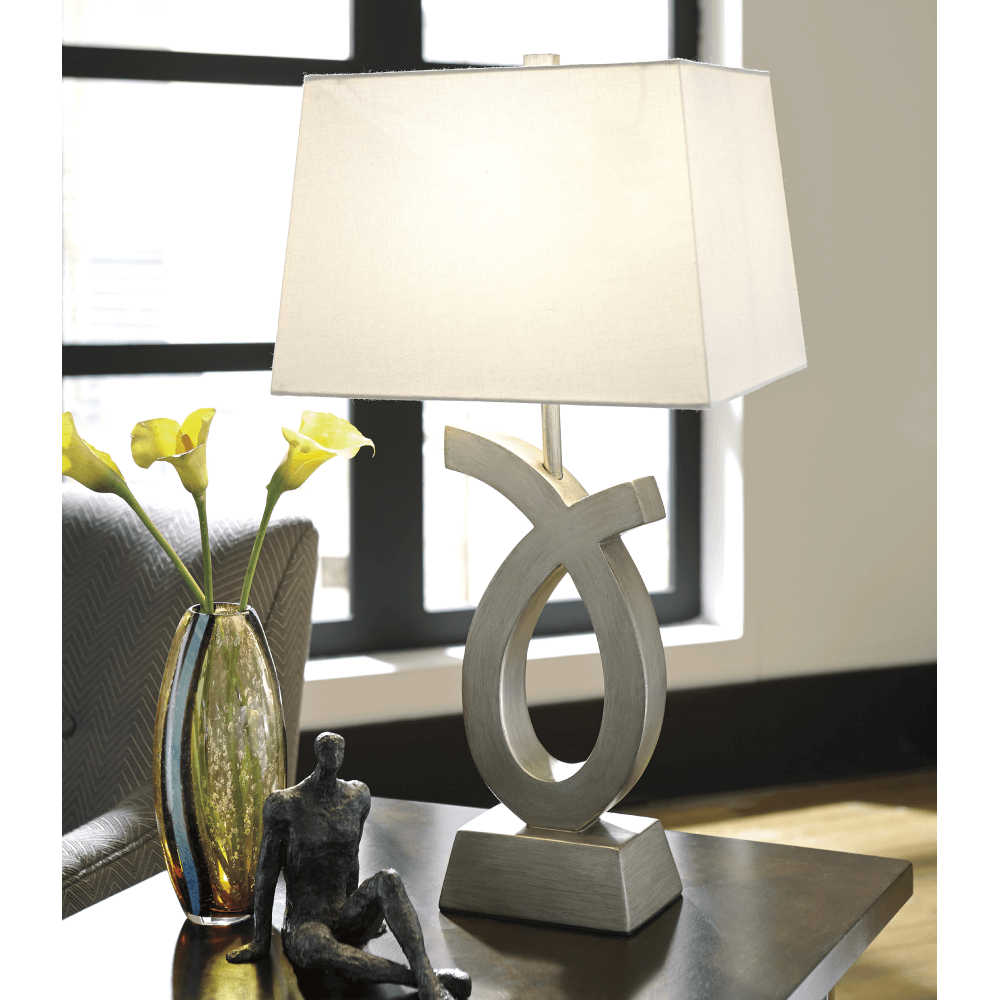 Amasai Table Lamps in Silver By Ashley - Casa Leaders Inc.
