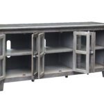 VH9206 Milos Grey 70 inch TV Stand Open Product image