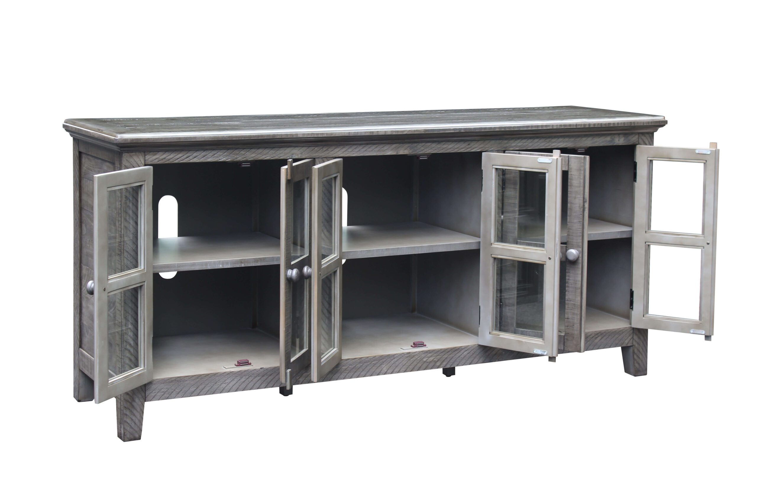 VH9206 Milos Grey 70 inch TV Stand Open Product image