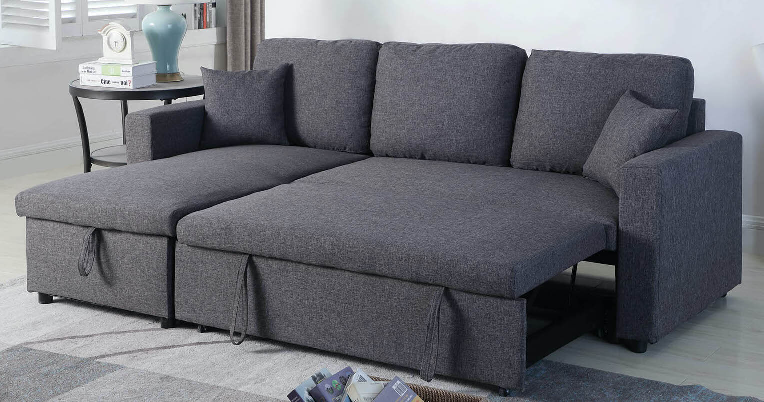 Milton Green Stars Grey Sofa Chaise pull out product image