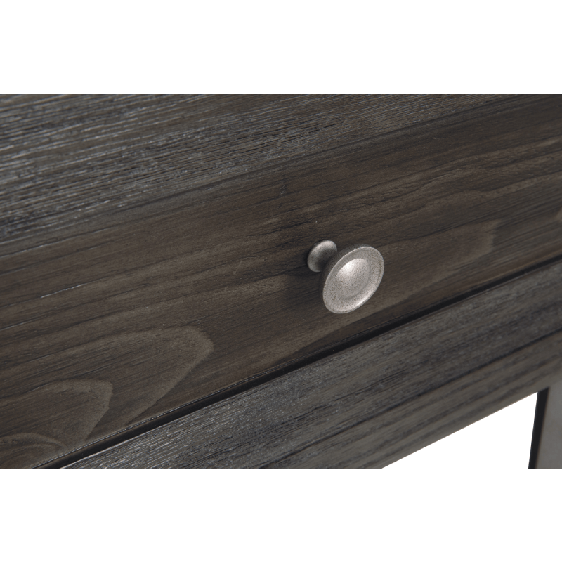 Todoe End Table Todoe End Table with USB Ports & Outlets by Ashley back view with plugs no background details of drawer product image