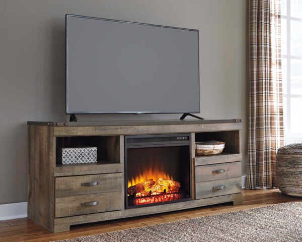 Trinell 63" TV Stand fireplace product image