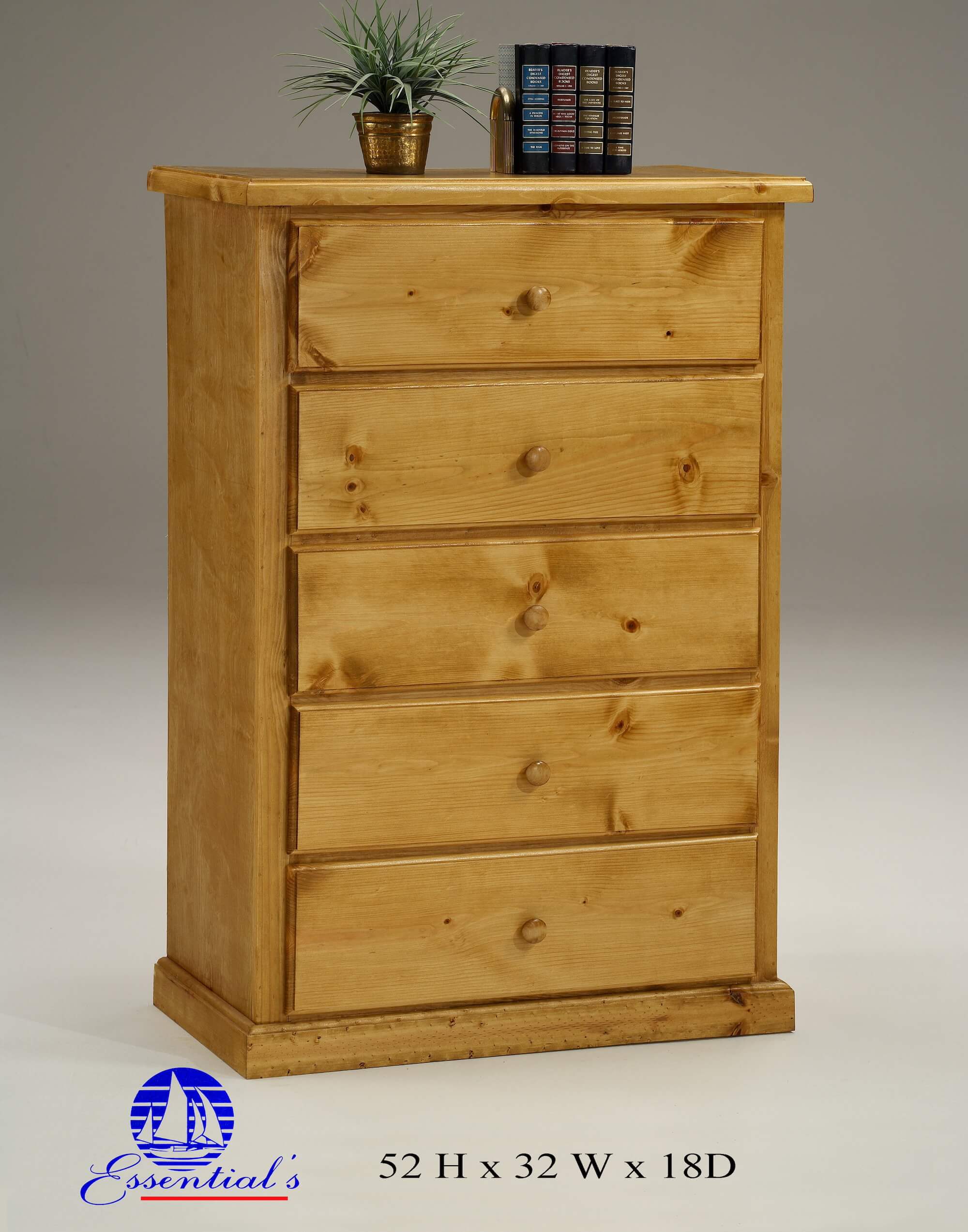 Natural Wood Chest By Essential Furniture product image