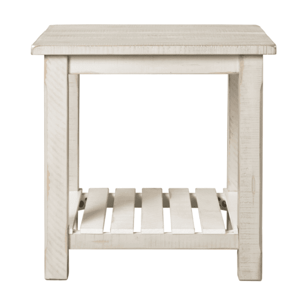 Home Barn Door End Table in Antique White by Martin Svensson Home product image