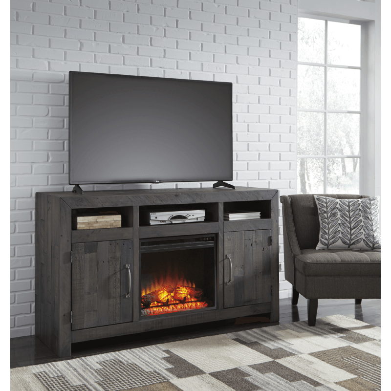 Mayflyn 62" TV Stand with fireplace by Ashley product image