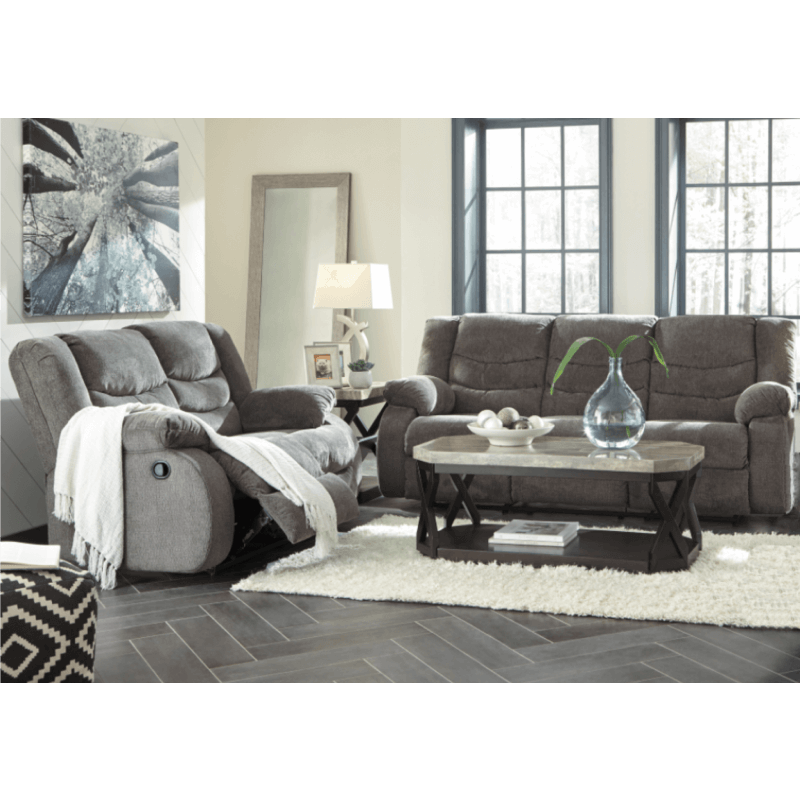 ash98606-88-86 Sofa and Loveseat in Gra reclining by Ashley product image