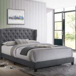 Rosemary Queen Platform Bed in Grey By Crown Mark product image