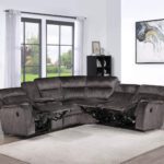 8176 Power Grey Sectional Milton Green Stars showing recliners product image 3 recliners 2 are power.