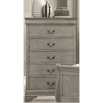 Grey Louis Philip Chest by Crown Mark with 5 drawers product image