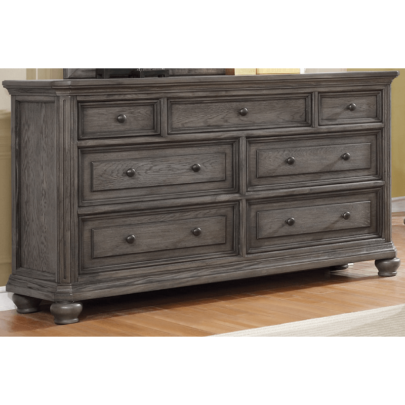 Lavonia Dresser By Crown Mark with 7 drawers and a grey finish product image