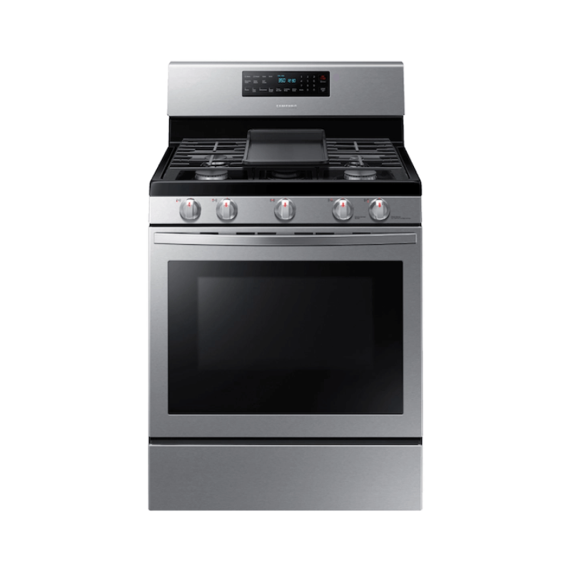 NX58R5601SS 5.8 cu. ft gas stove by samsung with 5 burners and griddle product image