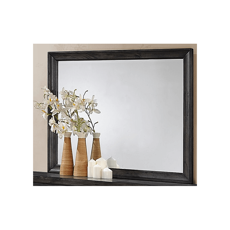 B6580 Jaymes Mirror by crown mark brown frame product image wood