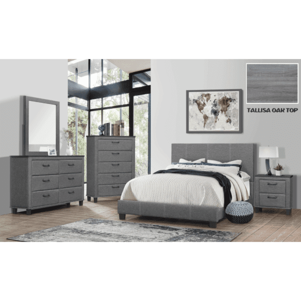 Tallisa Oak Top Queen Bedroom Set By Casa Blanca Furniture 1200 product image