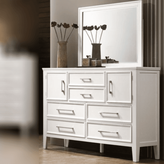 Andover Dresser and mirror by crown mark