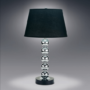 Crystal Table Lamp in Black by Crown Mark product image The Crystal Table Lamp in Black by Crown mark features a round neck structure with balls stacked on top to make up the neck.