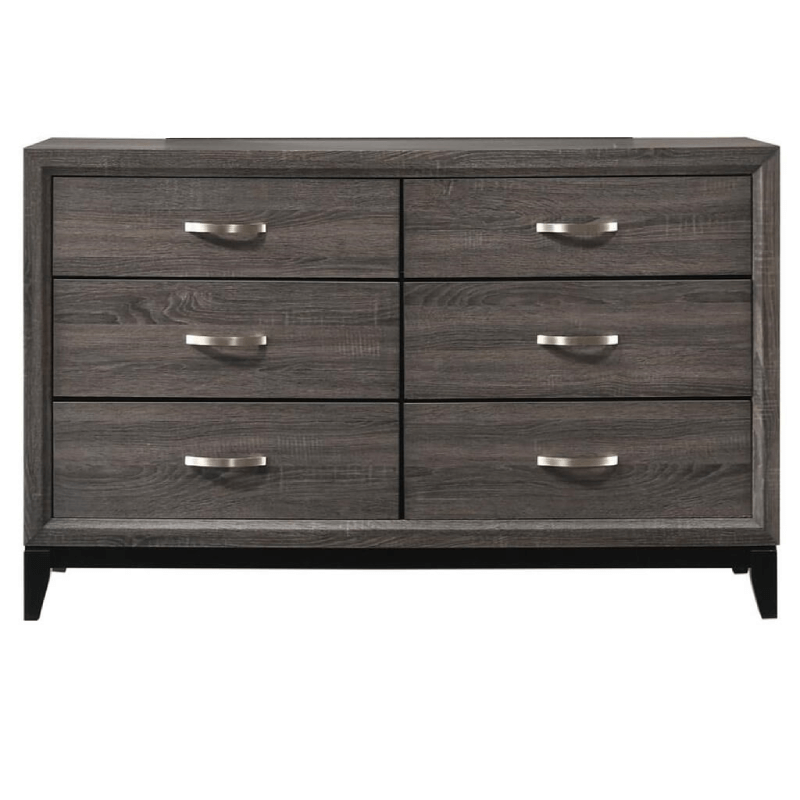 Akerson Dresser By Crown Mark with handles and 6 drawers