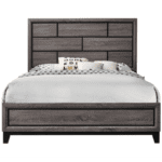 Akerson bed By Crown Mark with wood paneling headboard design product image