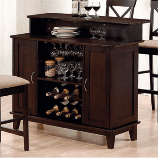 100218 Coaster Furniture - Cappuccino Bar Counter inside shown product image