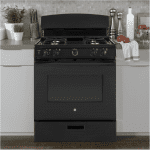 JGBS30DEKBB GE® 30" Free-Standing Gas Range in kitchen