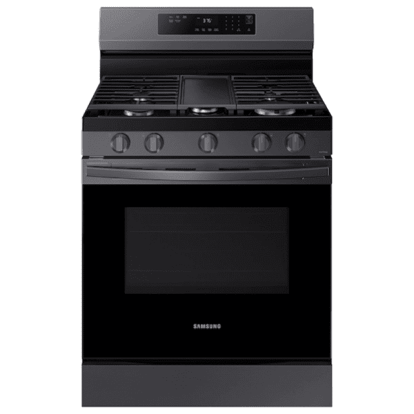 NX60A6311SG Samsung 6.0 cu.ft. Smart freestanding Gas Stove Black Stainless product image