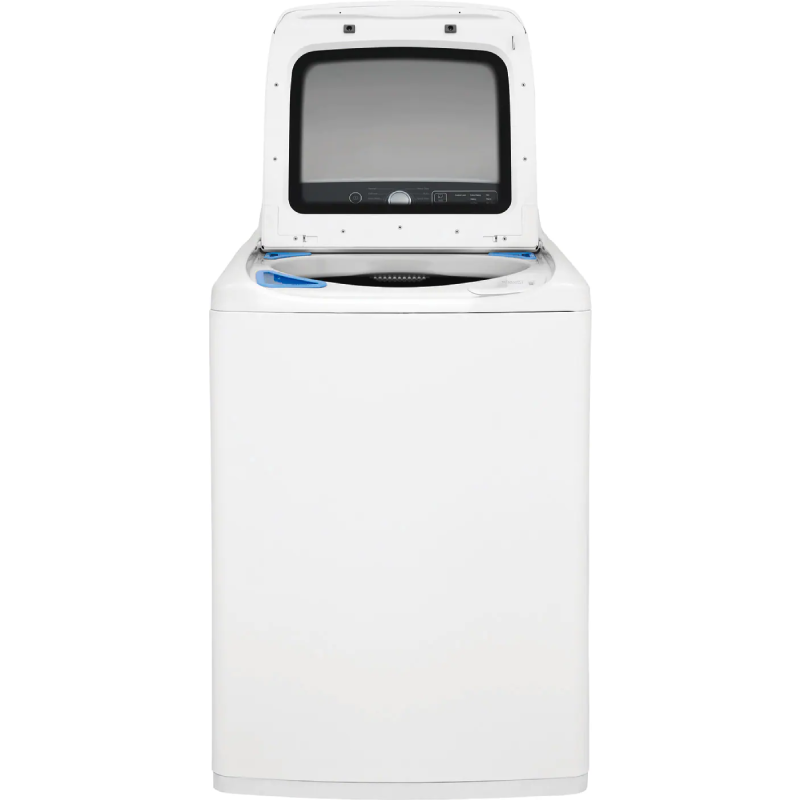 FFTW4120SW Frigidaire 4.1 Cu. Ft. High Efficiency Top Load Washer front view with top open product image