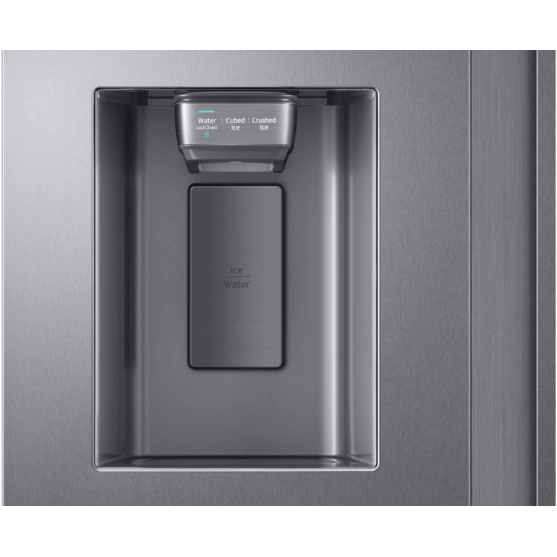 RS27T5200SR 27.4 cu. ft. Large Capacity Side-by-Side Refrigerator in Stainless Steel water and ice dispensern product image