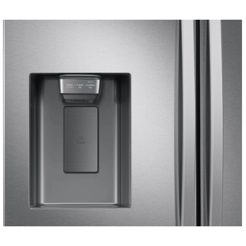 RF27T5201SR 27 cu. ft. Large Capacity 3-Door French Door Refrigerator with External Water & Ice Dispenser in Stainless Steel ice dispenser product image