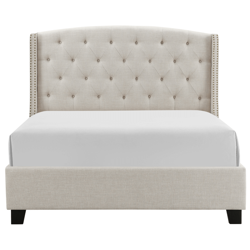 cro5111IV Queen Ivory Upholstered Bed by crown mark product image