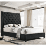 5265BKQ Queen Black Upholstered By crown mark product image