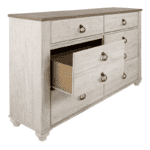 Willowton dresser front open by ashley product image