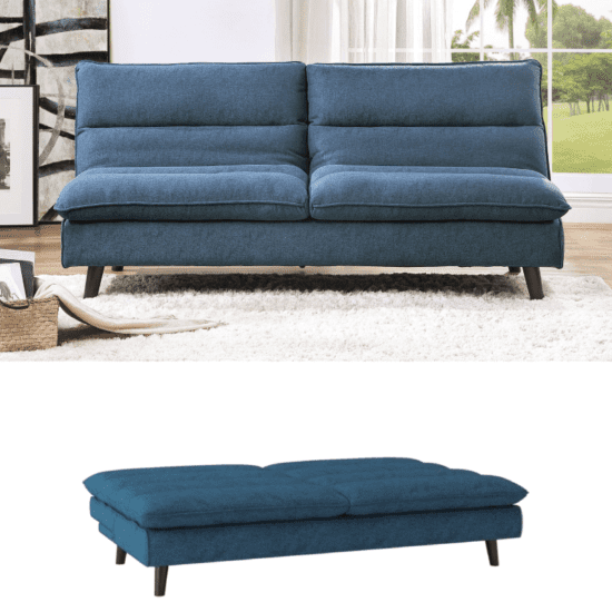 Homelegance Living Room Elegant Lounger 9560BL-3CL side front and open profile product image