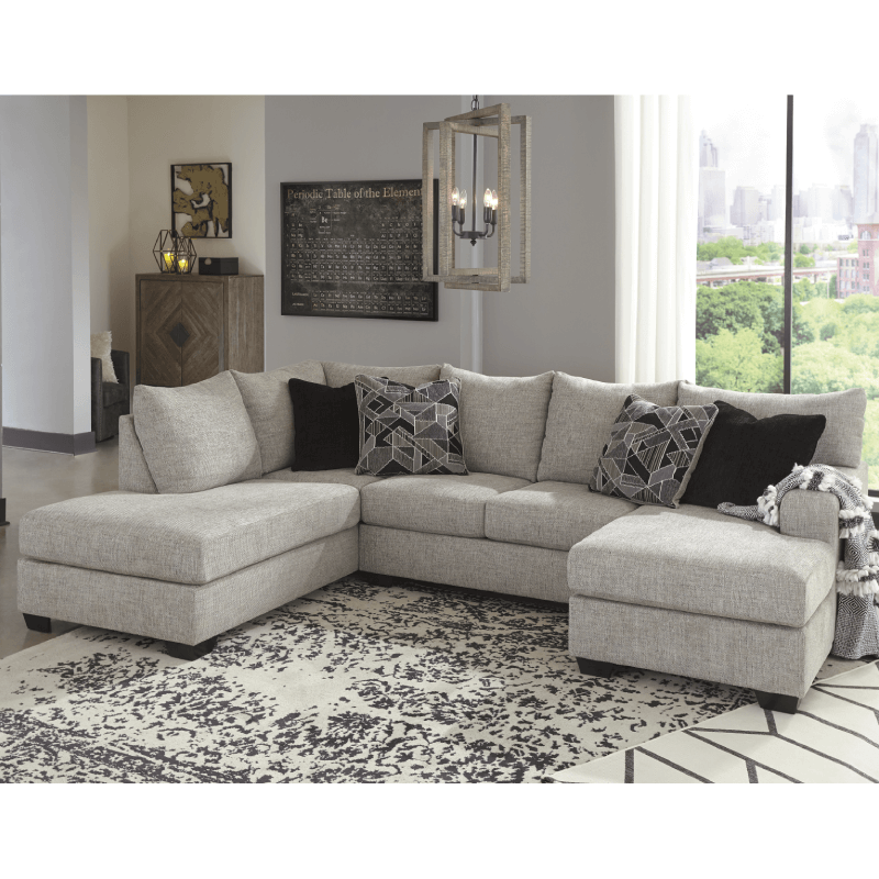 Megginson 2-Piece Sectional with Chaise 96006 angled view in livingroom product image