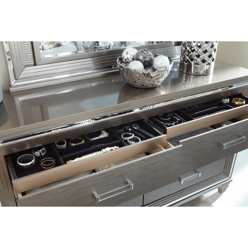 Homelegance Tamsin Dresser showing inside top drawers product image