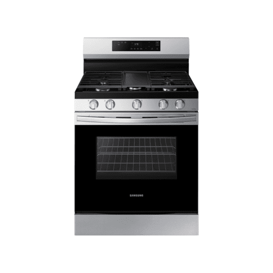 Samsung 6.0 cu. ft. Smart Freestanding Gas Range in Stainless Steel product image