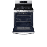 Samsung 6.0 cu. ft. Smart Freestanding Gas Range in Stainless Steel oven open product image