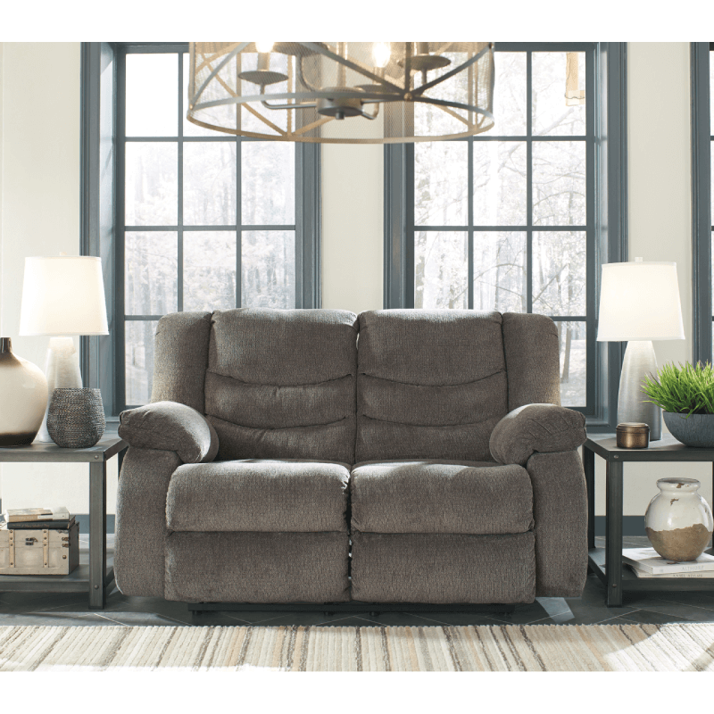 ash98606-88-86 loveseat in Gray reclining by Ashley product image