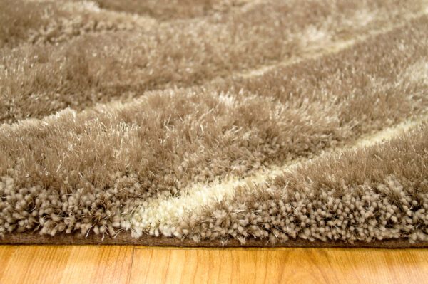 800 3D Shag in Champagne Rug 5x7 close up product image