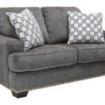 Ashley Locklin Carbon Loveseat By Ashley no background product image