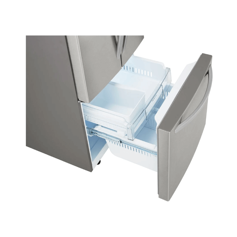 LG 22 Cu. Ft. French Door Refrigerator freezer door open product image