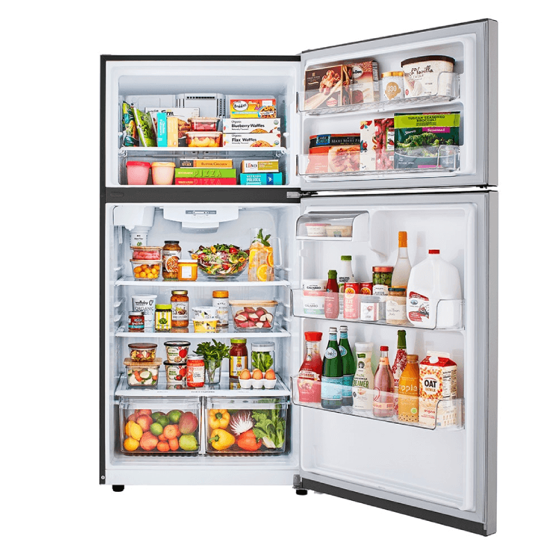 LG 24 Cu. Ft. Top Freezer Refrigerator open product image