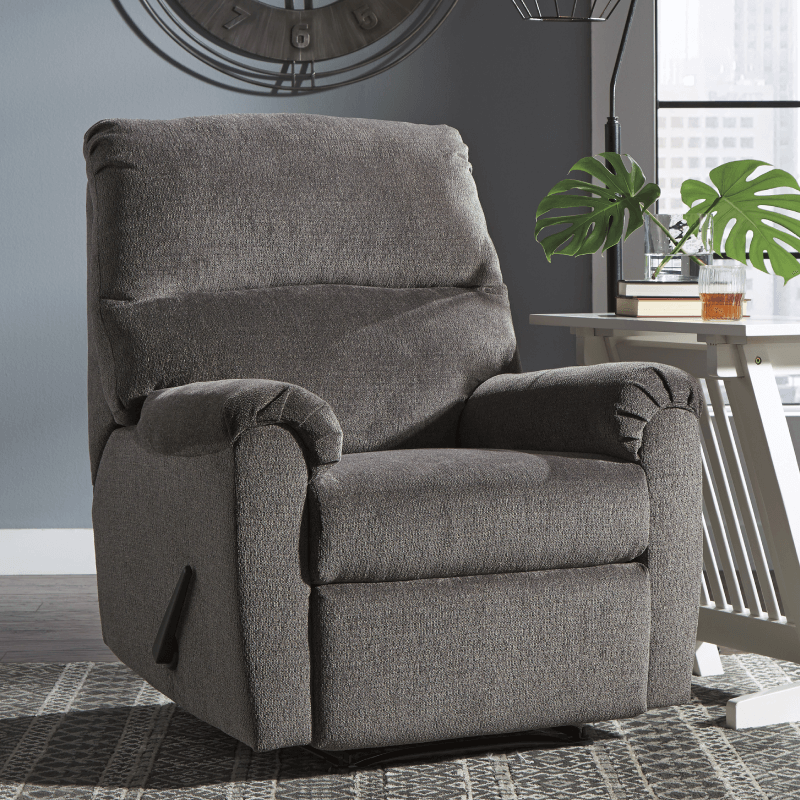 Nervano in Grey Zero Wall Recliner By Ashley closed product image