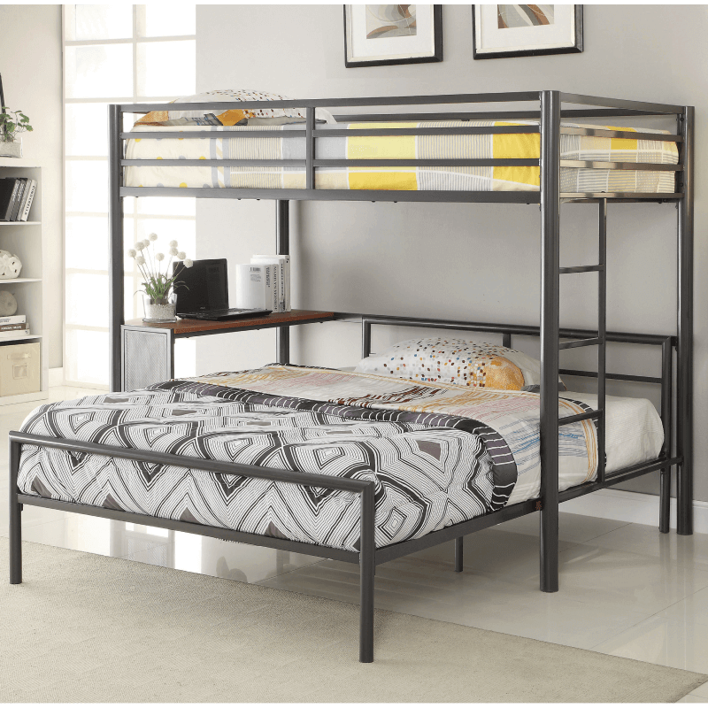 Fisher Twin Workstation Loft Bed Gunmetal by Coaster product image