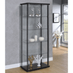 5 Shelves Glass Curio Cabinet By Coaster product image
