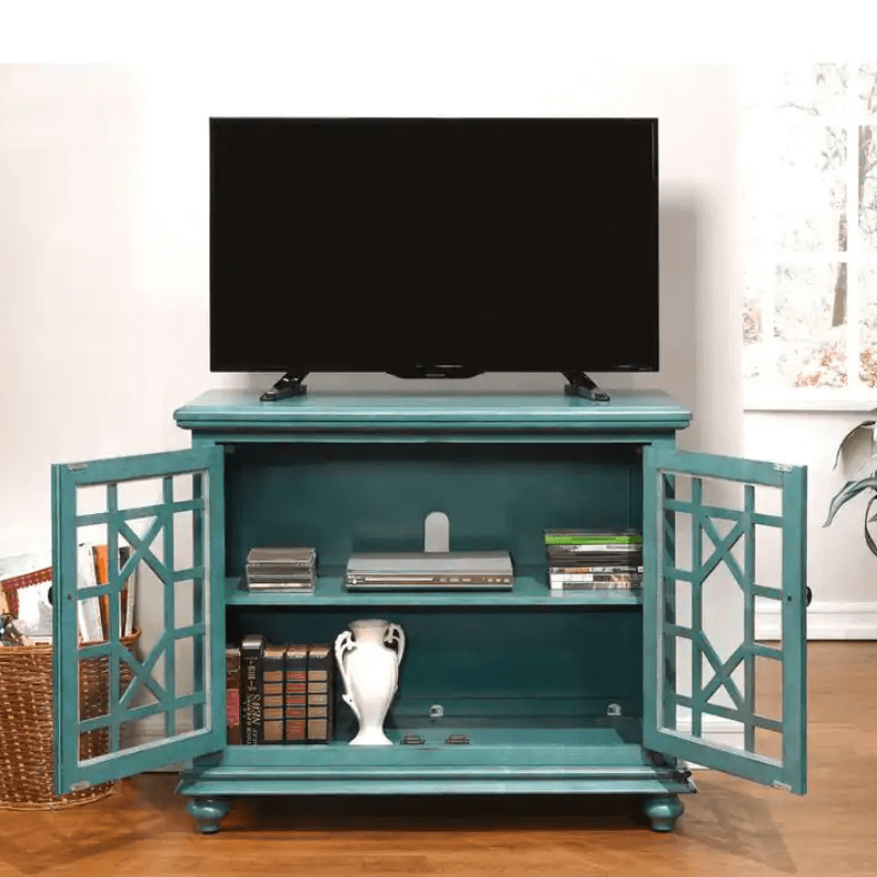 Teal Accent Cabinet By Martin Svensson Home open in room product image
