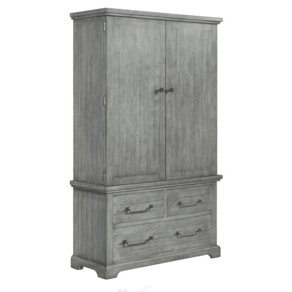 Beach House Armoire in Dove Grey By Martin Svensson no background product image