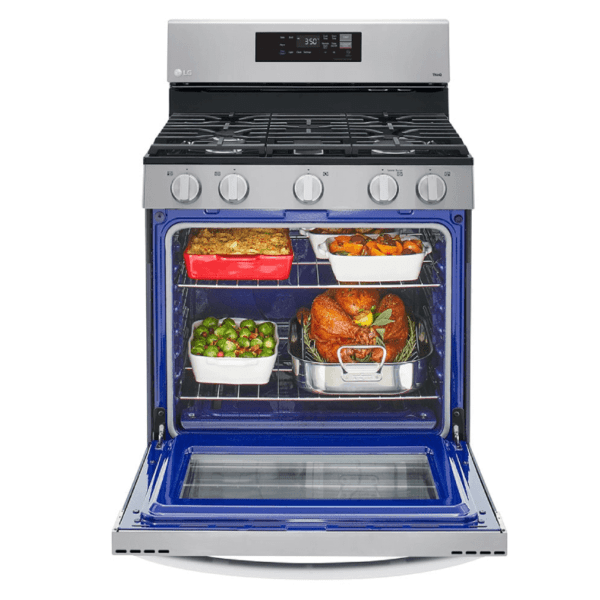 LG 5.8 cu ft. Smart Wi-Fi Enabled Gas Range with EasyClean® open oven product image