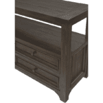 Lisbon Sofa Table in Dark Mocha By Martin Svensson Home drawer and shelf closeup product image