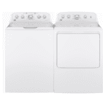 GE 4.5 cu. ft. Capacity Washer with Stainless Steel Basket and gas dryer pair product image