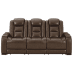 The Man-Den Triple Power Reclining Sofa By Ashley blank background product image